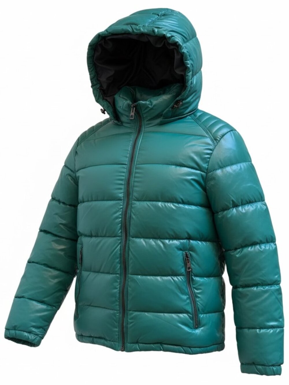 Guess Puffer Jacket - Size Large - Green